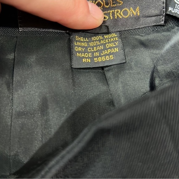 Classiques For Nordstrom Black A-Line 100% Wool Skirt Size 2 - Picture 5 of 6